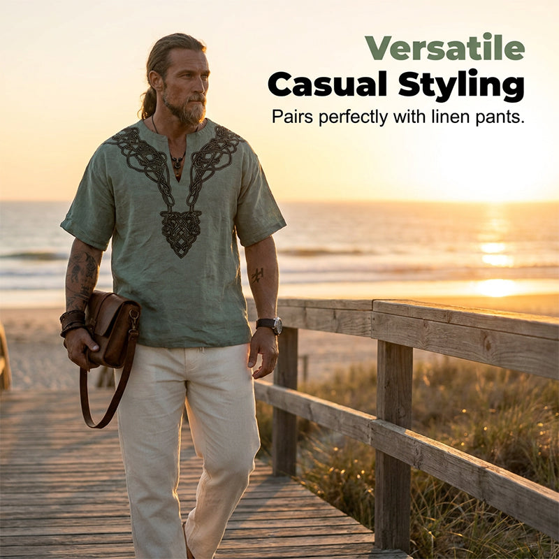 Men's Vintage Short-Sleeve Shirt
