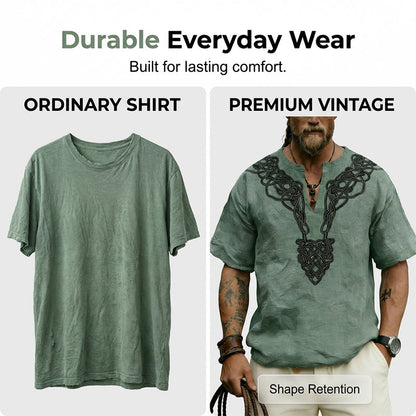 Men's Vintage Short-Sleeve Shirt