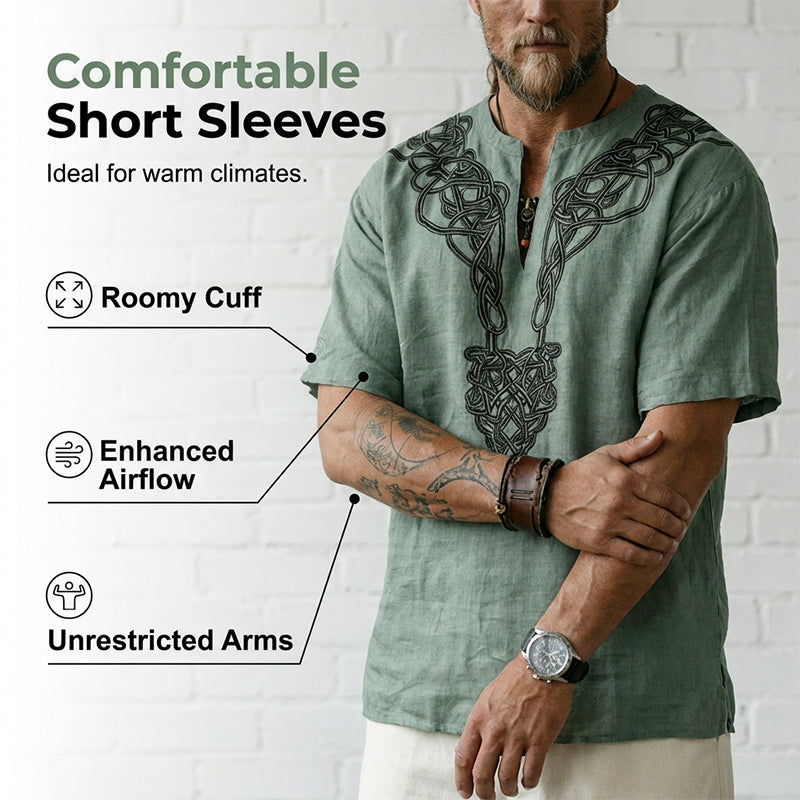 Men's Vintage Short-Sleeve Shirt