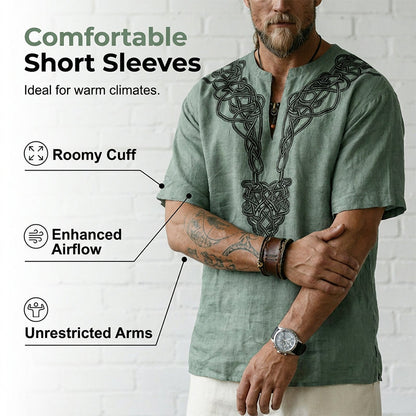 Men's Vintage Short-Sleeve Shirt