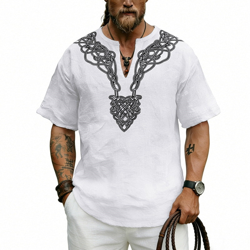 Men's Vintage Short-Sleeve Shirt