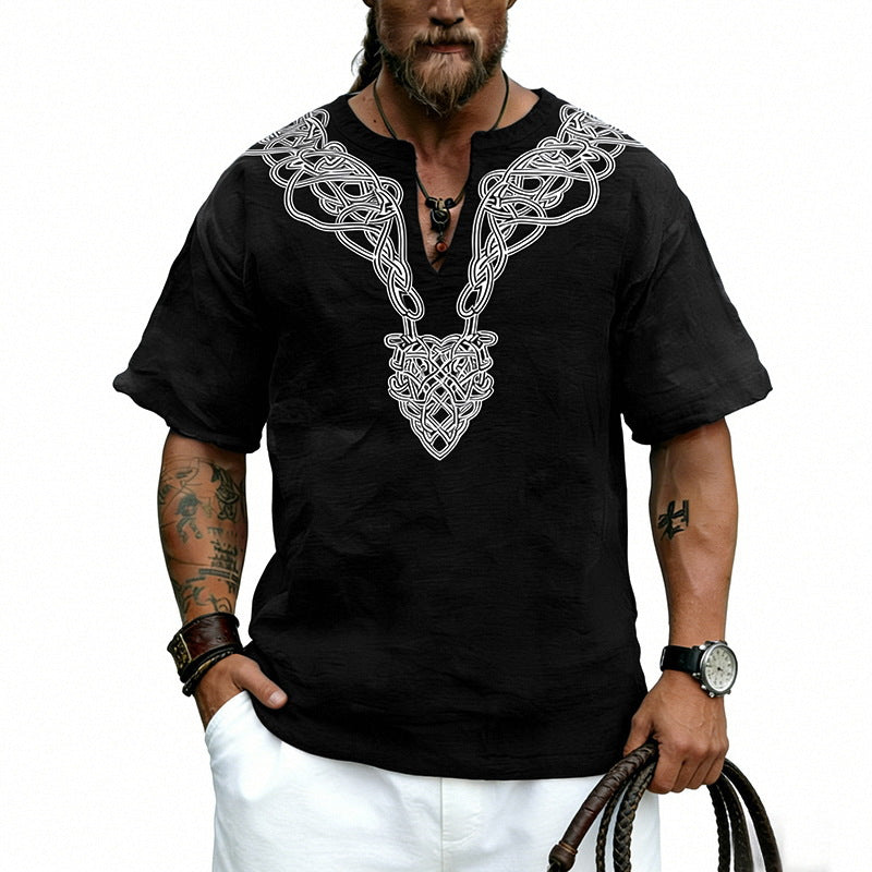 Men's Vintage Short-Sleeve Shirt