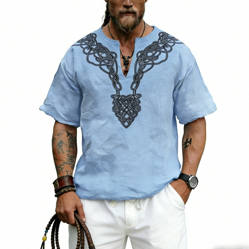 Men's Vintage Short-Sleeve Shirt