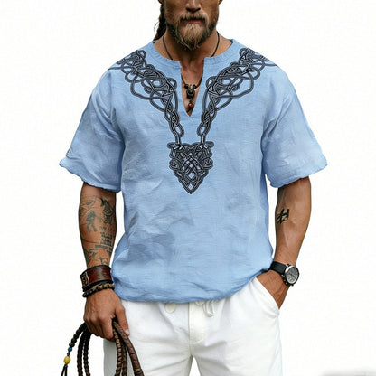 Men's Vintage Short-Sleeve Shirt