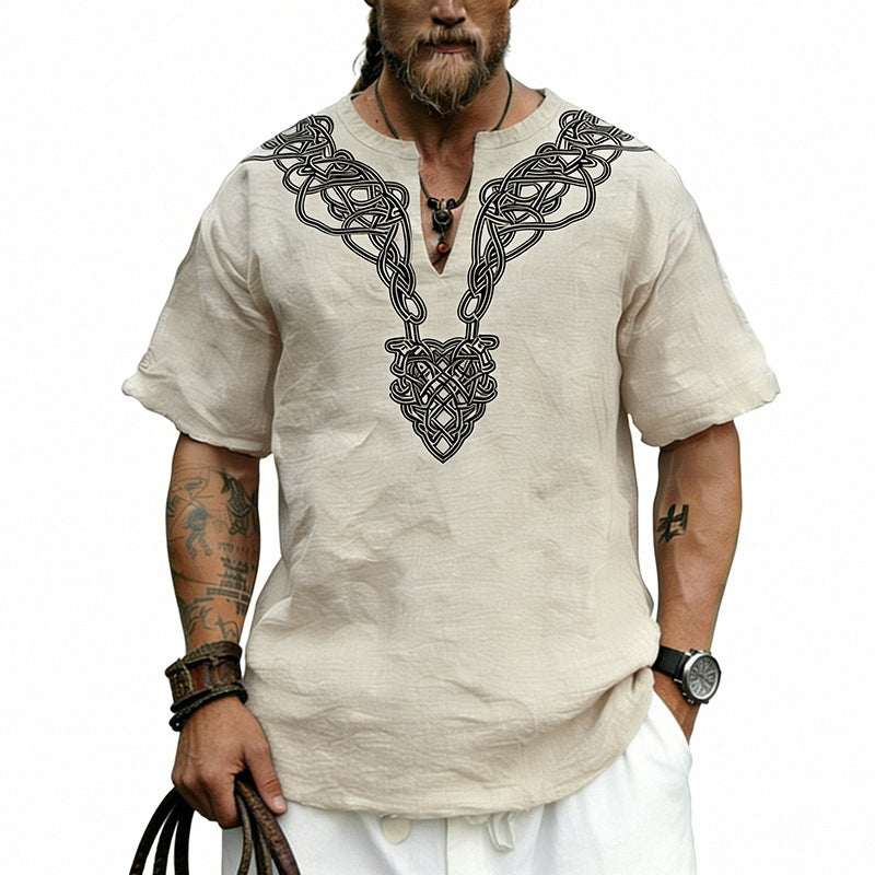Men's Vintage Short-Sleeve Shirt