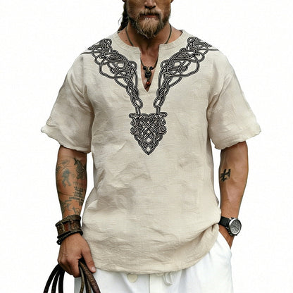 Men's Vintage Short-Sleeve Shirt