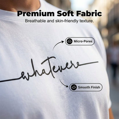 👕 LIMITED-TIME 50% OFF! ✨ Men's Summer Graphic Print Crew Neck T-Shirt – Minimalist Script, Athletic Fit, Breathable 🔥