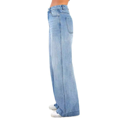 🎉 LIMITED TIME 50% OFF! 👖 Women's Denim High-Waisted Wide Leg Pants – Flattering Silhouette & Quality Denim Fabric 💙