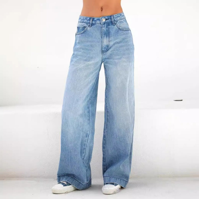 🎉 LIMITED TIME 50% OFF! 👖 Women's Denim High-Waisted Wide Leg Pants – Flattering Silhouette & Quality Denim Fabric 💙
