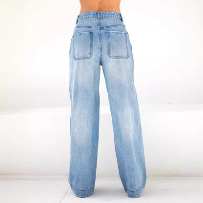 🎉 LIMITED TIME 50% OFF! 👖 Women's Denim High-Waisted Wide Leg Pants – Flattering Silhouette & Quality Denim Fabric 💙