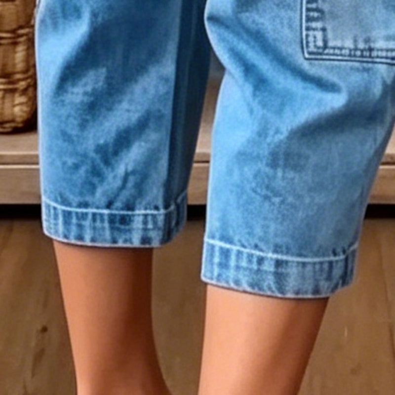 👖 50% RABATT! 🌸 Women's Casual Stretchy Cropped Denim Pants – Comfortable & versatile – Perfect for casual days, summer outings or office chic – breathable and stylish ✨🌿