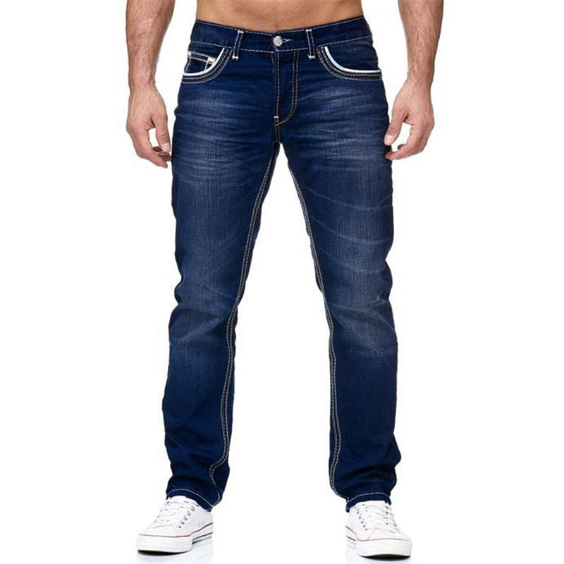High-Stretch Double-Stitched Men's Jeans