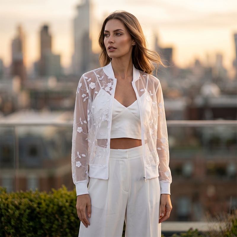 🎉 LIMITED TIME 50% OFF! 👗 Women's Summer Floral Sheer Mesh Jacket