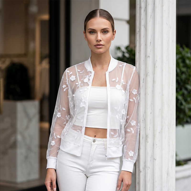 🎉 LIMITED TIME 50% OFF! 👗 Women's Summer Floral Sheer Mesh Jacket