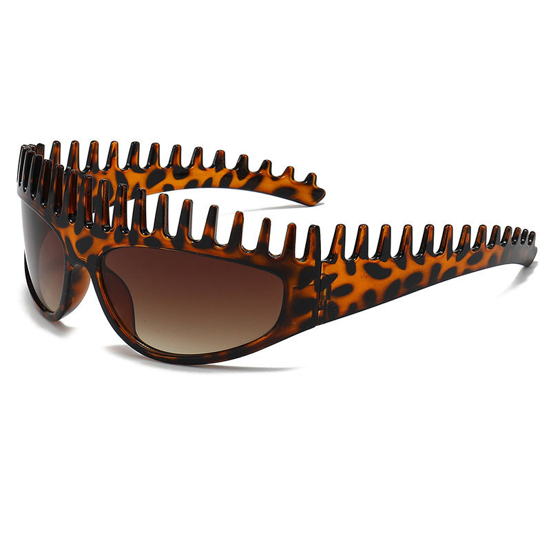 📢 LIMITED TIME 50% OFF! ⏰ Creative Comb Frame Square Sunglasses – 2-in-1 Sunglasses & Headband Design 🕶️
