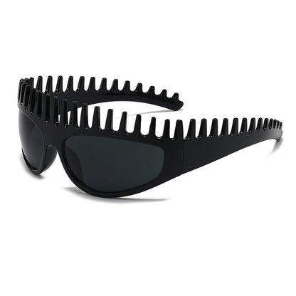 📢 LIMITED TIME 50% OFF! ⏰ Creative Comb Frame Square Sunglasses – 2-in-1 Sunglasses & Headband Design 🕶️