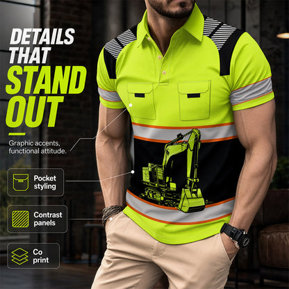 🎉 LIMITED TIME 50% OFF! 🚜 Excavator Graphic Tee – Rugged Design & Breathable Comfort for Worksite or Weekend ☀️