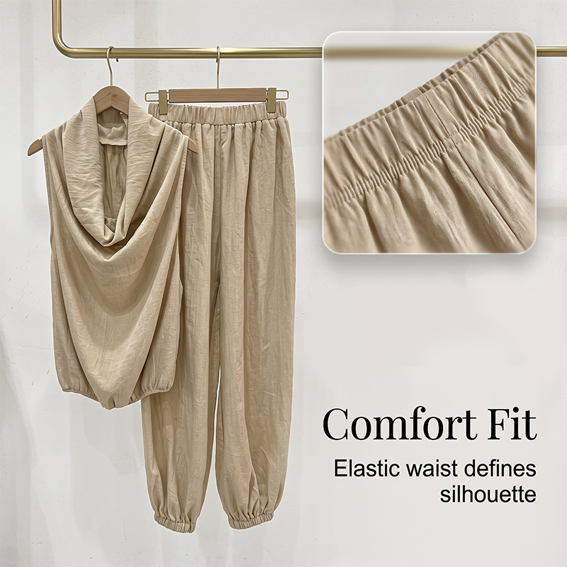 📢 LIMITED TIME 50% OFF! 👗 Chic Draped Halter Neck Jumpsuit – Breathable Wide-Leg Silhouette & Elegant Day-to-Night Style ✨