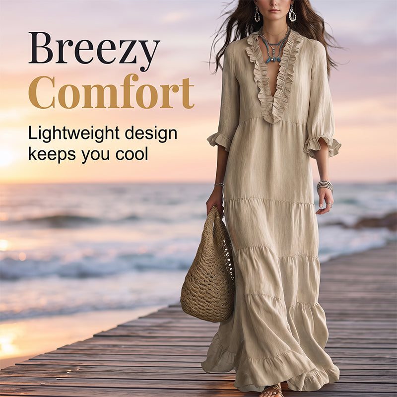 🎀 Viral Square Neck Swing Dress – Tummy-Hiding Magic ✨