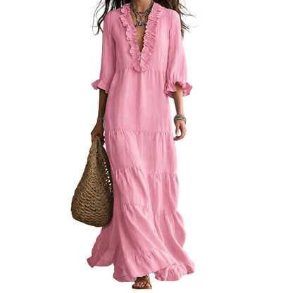 🎀 Viral Square Neck Swing Dress – Tummy-Hiding Magic ✨