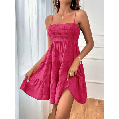 💙50% OFF👗Sleeveless Smocked Mini Dress