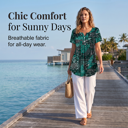Women's Casual V-Neck Top