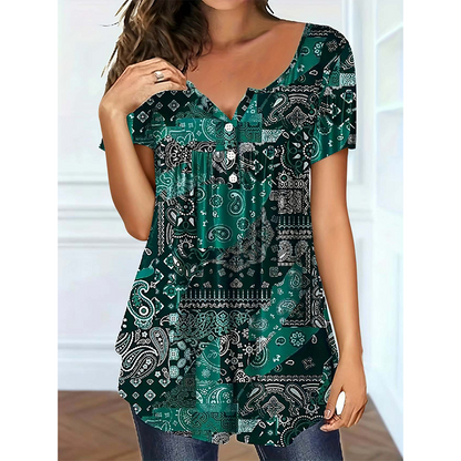Women's Casual V-Neck Top