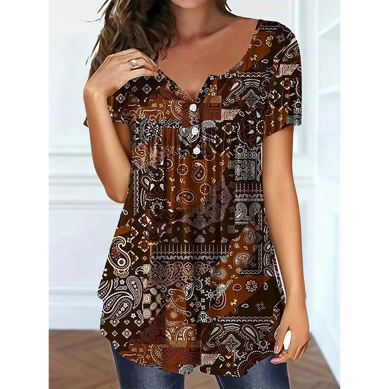 Women's Casual V-Neck Top