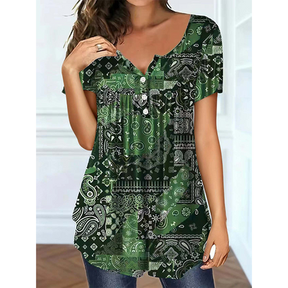 Women's Casual V-Neck Top
