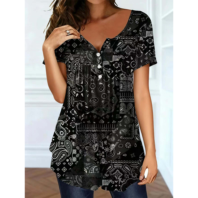 Women's Casual V-Neck Top