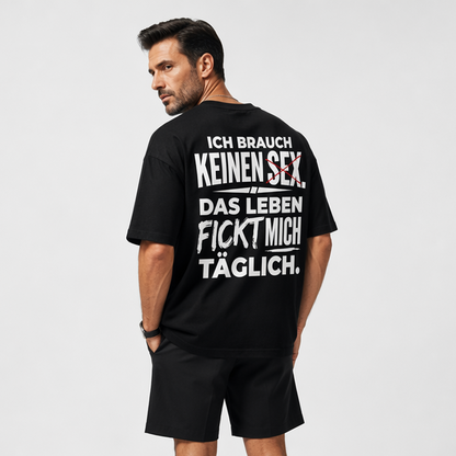 🧥 Men's Funny German Slogan T-Shirt — Sarcastic Quote Tee with Witty Text Design