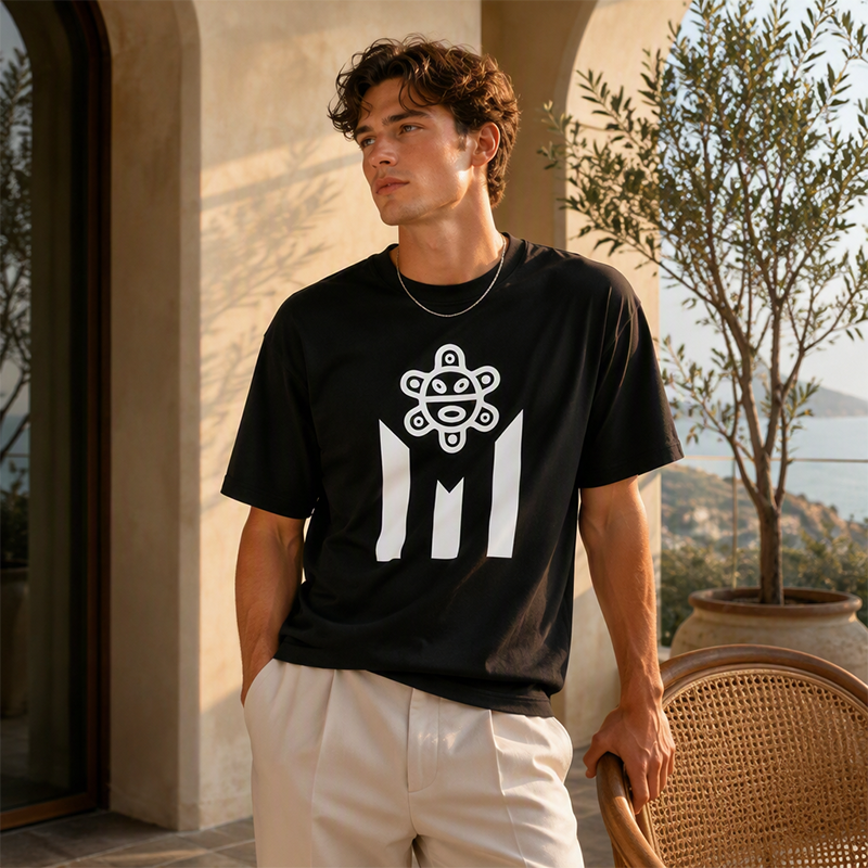 Men's Breathable Printed Short Sleeve T-Shirt