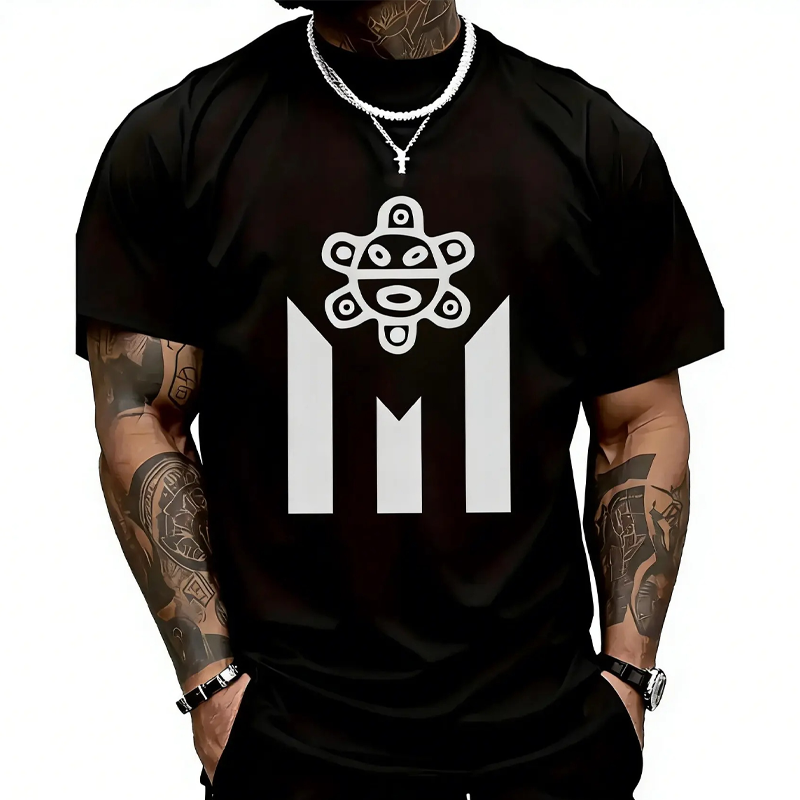Men's Breathable Printed Short Sleeve T-Shirt