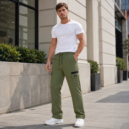 📢📢50% OFF !! ⏰Men's Casual Elastic Waist Cargo Pants