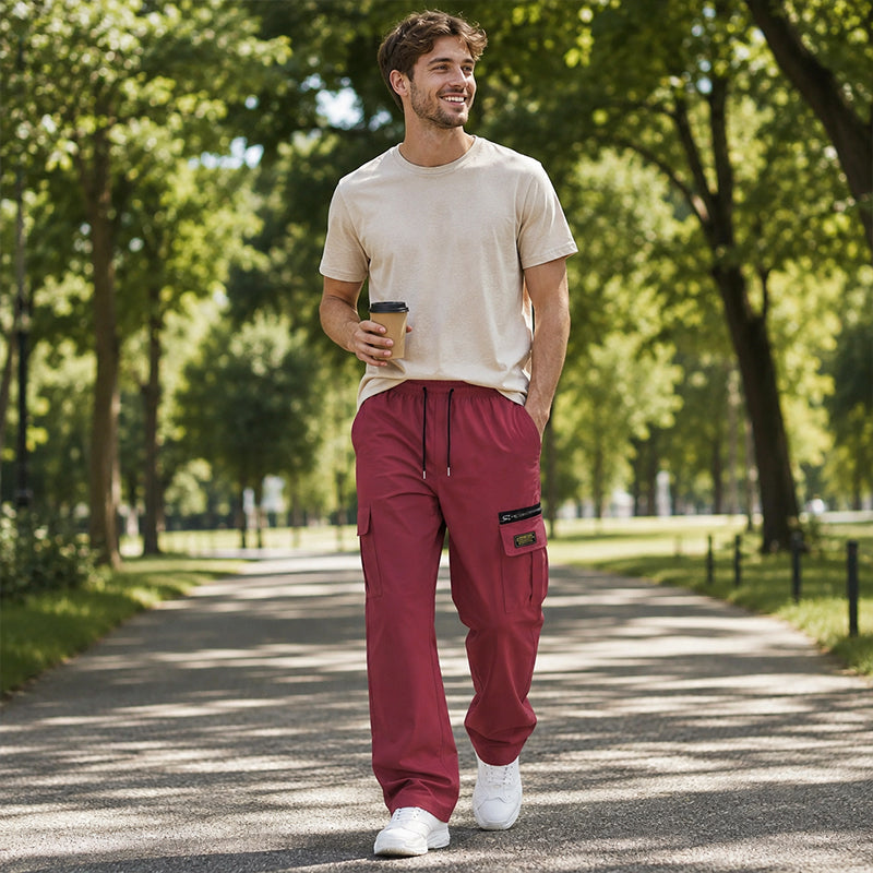 📢📢50% OFF !! ⏰Men's Casual Elastic Waist Cargo Pants