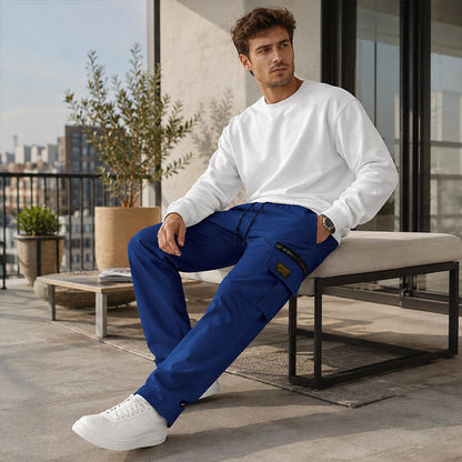 📢📢50% OFF !! ⏰Men's Casual Elastic Waist Cargo Pants