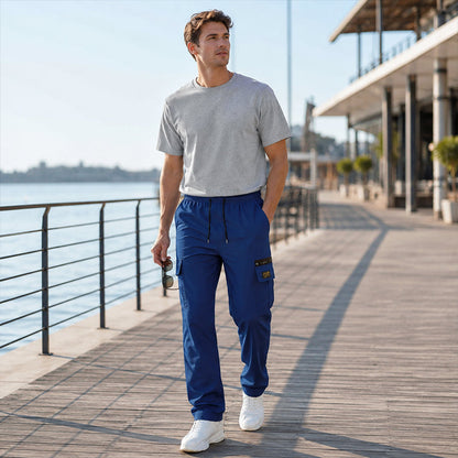 📢📢50% OFF !! ⏰Men's Casual Elastic Waist Cargo Pants