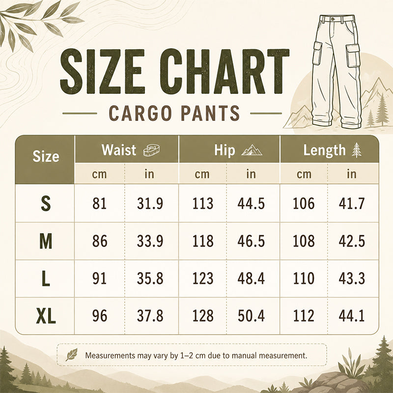📢📢50% OFF !! ⏰Men's Casual Elastic Waist Cargo Pants
