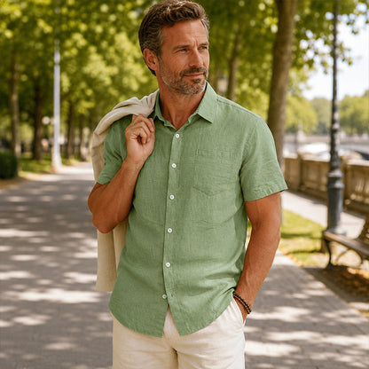 📢📢50% OFF !! ⏰Men's Casual Lightweight Short Sleeve Shirt