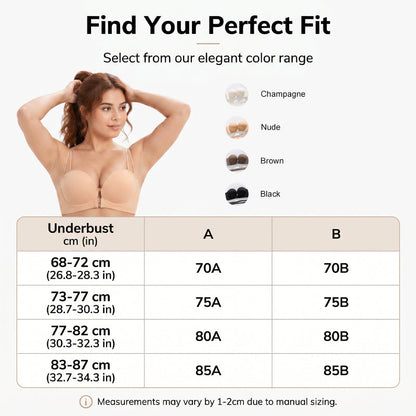 Women's Seamless Front Buckle Push Up Bra