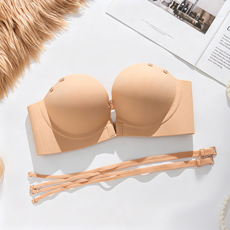 Women's Seamless Front Buckle Push Up Bra
