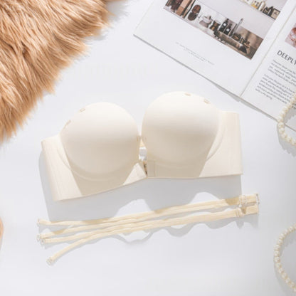 Women's Seamless Front Buckle Push Up Bra