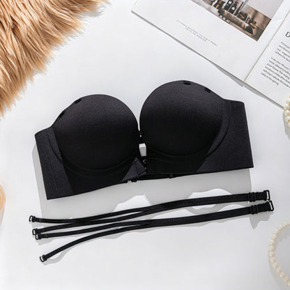 Women's Seamless Front Buckle Push Up Bra
