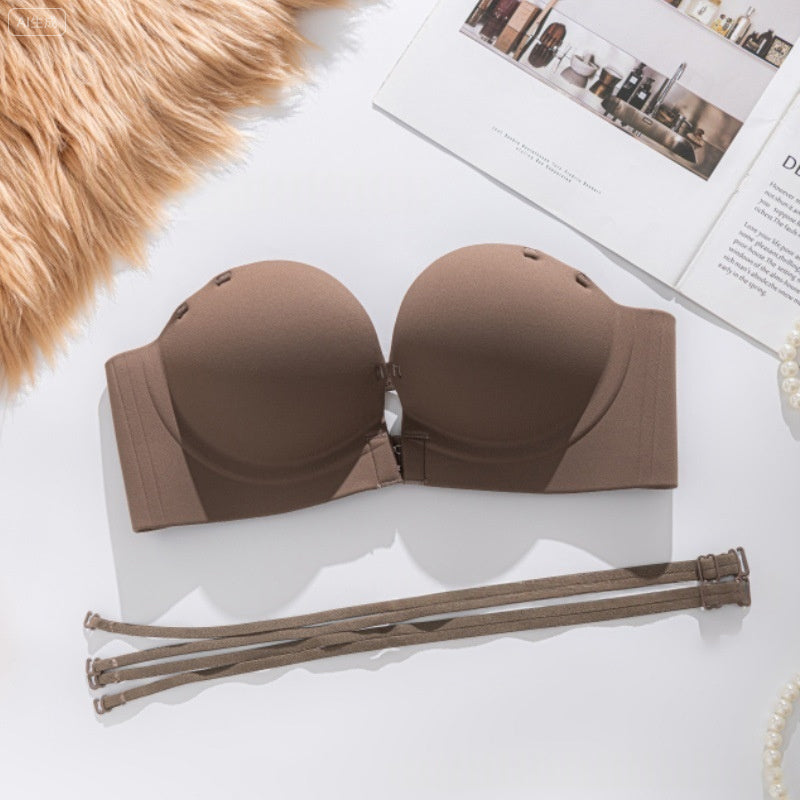 Women's Seamless Front Buckle Push Up Bra
