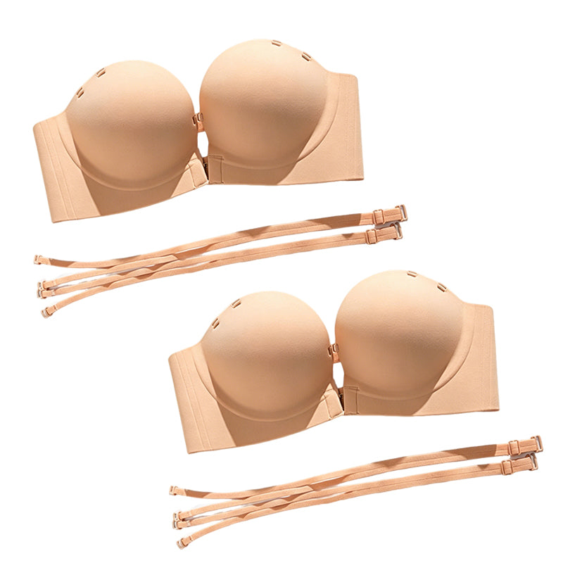 Women's Seamless Front Buckle Push Up Bra