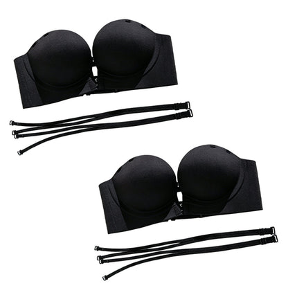 Women's Seamless Front Buckle Push Up Bra