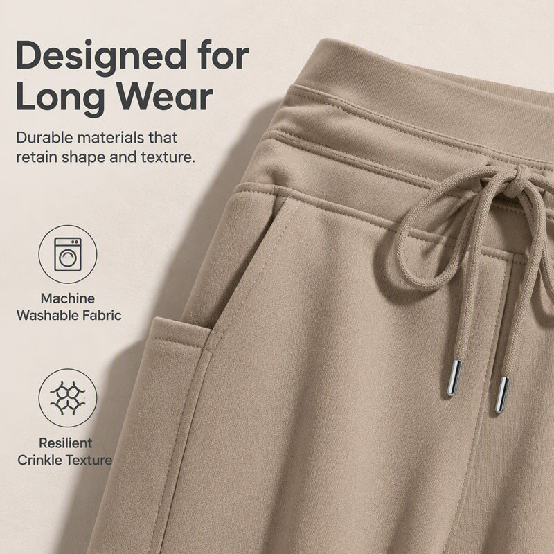 Women's Casual Drawstring Knee-Length Capri Pants