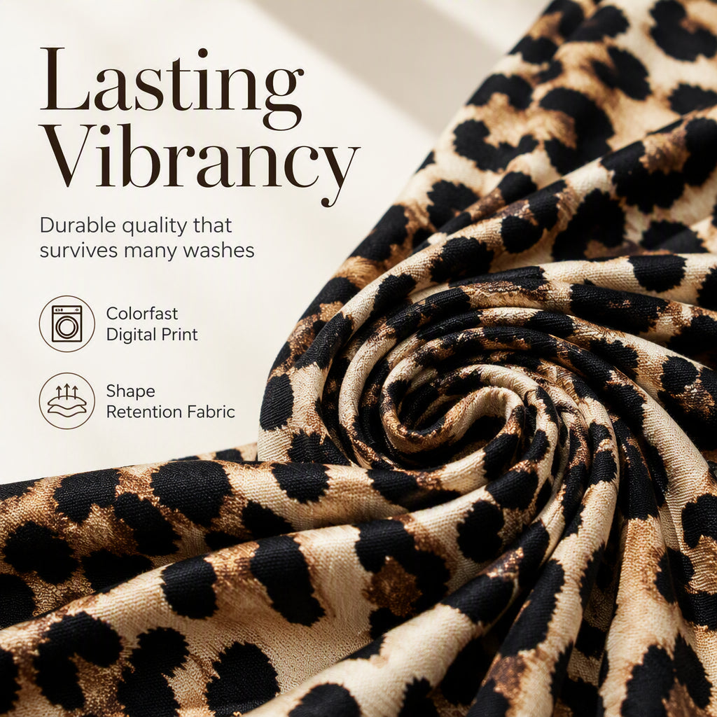 Women's Plus Size Leopard Print V-Neck Top