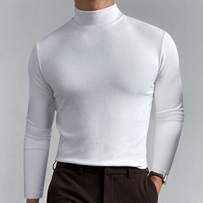 🔥Hot Sale $19.99🔥Mens High Neck Slim Fit Long Sleeve T-shirt（50% OFF）