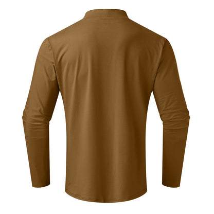 🔥Hot Sale $19.99🔥Mens High Neck Slim Fit Long Sleeve T-shirt（50% OFF）